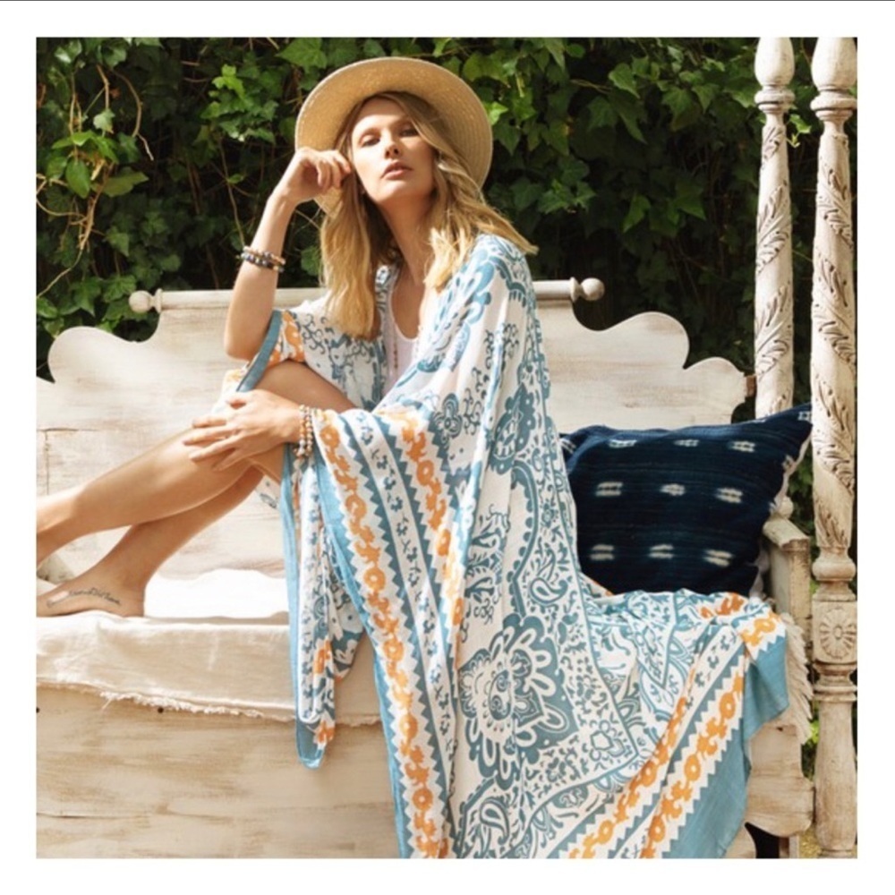 The DELILAH Damask Print Yukata Duster-LAST ONE ☝️
